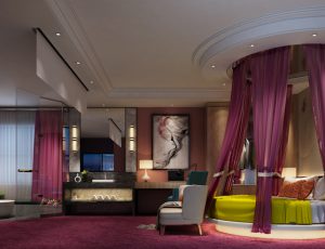 84-酒店客房/单间标间MAX模型酒店客房/单间标间场景模型