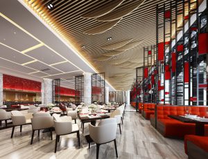 89-餐厅/自助餐厅/火锅店/MAX模型餐厅/自助餐厅/火锅店场景模型