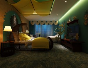 57-酒店客房/单间标间MAX模型酒店客房/单间标间场景模型