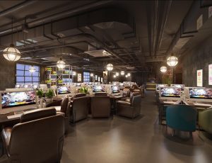 03-网吧/网咖MAX模型/公装工装网吧/网咖场景模型