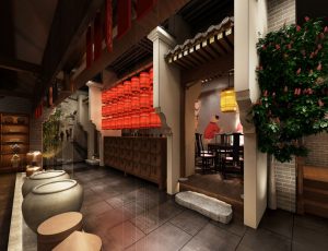 38-餐厅/自助餐厅/火锅店/MAX模型餐厅/自助餐厅/火锅店场景模型