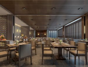 54-餐厅/自助餐厅/火锅店/MAX模型餐厅/自助餐厅/火锅店场景模型