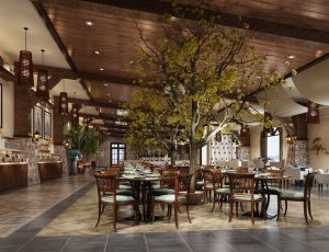 50-餐厅/自助餐厅/火锅店/MAX模型餐厅/自助餐厅/火锅店场景模型