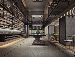 82-餐厅/自助餐厅/火锅店/MAX模型餐厅/自助餐厅/火锅店场景模型