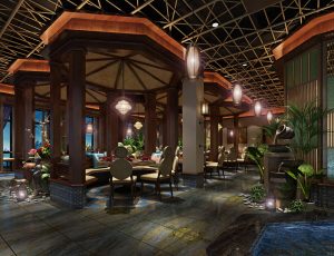 43-餐厅/自助餐厅/火锅店/MAX模型餐厅/自助餐厅/火锅店场景模型