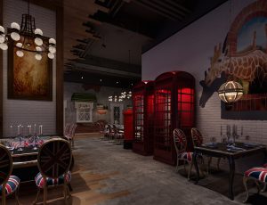 26-餐厅/自助餐厅/火锅店/MAX模型餐厅/自助餐厅/火锅店场景模型