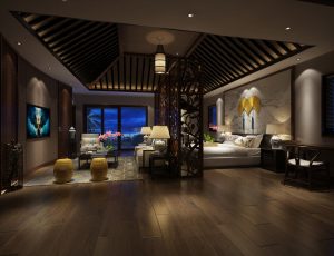 38-酒店客房/单间标间MAX模型酒店客房/单间标间场景模型