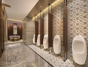 15-酒店卫生间MAX模型/公共卫生间场景模型