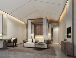 83-酒店客房/单间标间MAX模型酒店客房/单间标间场景模型