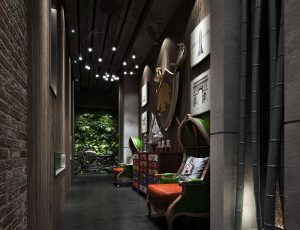 49-走廊/电梯间MAX模型/过道/电梯间场景模型