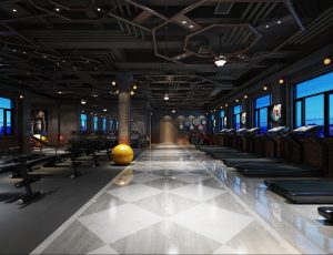 13-健身房MAX模型/健身房场景模型