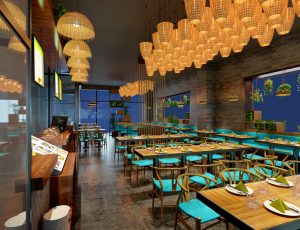 71-餐厅/自助餐厅/火锅店/MAX模型餐厅/自助餐厅/火锅店场景模型