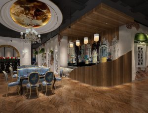 27-餐厅/自助餐厅/火锅店/MAX模型餐厅/自助餐厅/火锅店场景模型