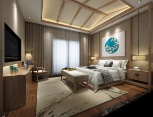 07-酒店客房/单间标间MAX模型酒店客房/单间标间场景模型