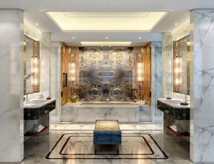 30-酒店卫生间MAX模型/公共卫生间场景模型