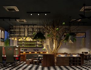 35-餐厅/自助餐厅/火锅店/MAX模型餐厅/自助餐厅/火锅店场景模型