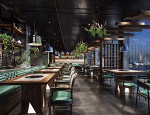 74-餐厅/自助餐厅/火锅店/MAX模型餐厅/自助餐厅/火锅店场景模型