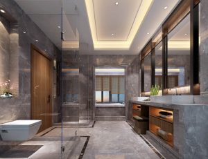 24-酒店卫生间MAX模型/公共卫生间场景模型