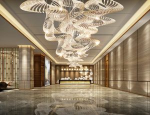 16-酒店大堂MAX模型/酒店大堂场景模型