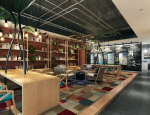 26-办公室MAX模型/办公大厅场景模型