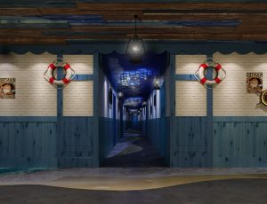 13-走廊/电梯间MAX模型/过道/电梯间场景模型