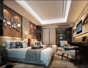 23-酒店客房/单间标间MAX模型酒店客房/单间标间场景模型