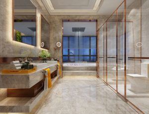 22-酒店卫生间MAX模型/公共卫生间场景模型