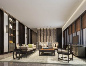 40-会客室/接待室MAX模型/贵宾接待/接待区场景模型