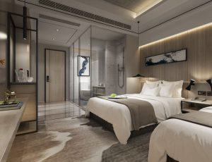 70-酒店客房/单间标间MAX模型酒店客房/单间标间场景模型