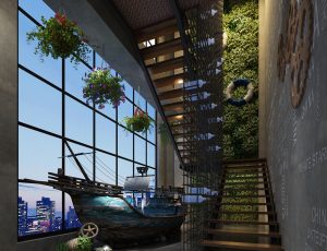 20-走廊/电梯间MAX模型/过道/电梯间场景模型