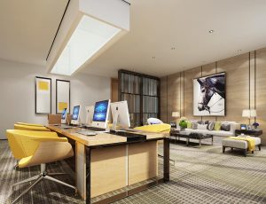 24-办公室MAX模型/办公大厅场景模型