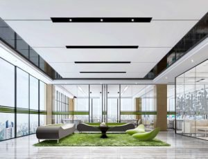 44-办公室MAX模型/办公大厅场景模型