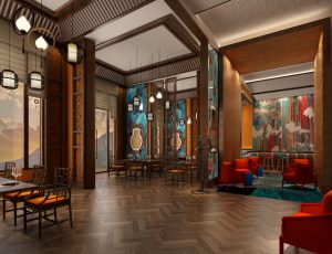 64-餐厅/自助餐厅/火锅店/MAX模型餐厅/自助餐厅/火锅店场景模型