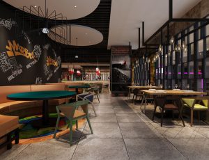 31-餐厅/自助餐厅/火锅店/MAX模型餐厅/自助餐厅/火锅店场景模型