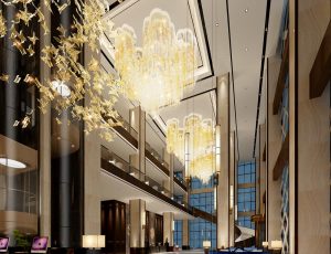 20-酒店大堂MAX模型/酒店大堂场景模型