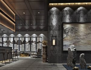 37-会客室/接待室MAX模型/贵宾接待/接待区场景模型