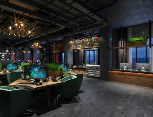 19-网吧/网咖MAX模型/公装工装网吧/网咖场景模型