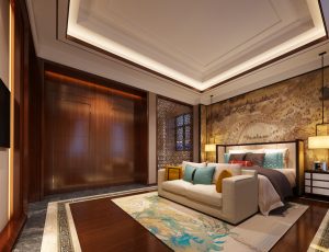 59-酒店客房/单间标间MAX模型酒店客房/单间标间场景模型