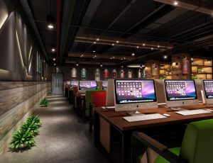 27-网吧/网咖MAX模型/公装工装网吧/网咖场景模型