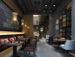 66-餐厅/自助餐厅/火锅店/MAX模型餐厅/自助餐厅/火锅店场景模型