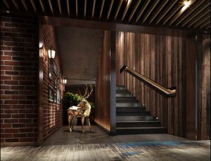 39-走廊/电梯间MAX模型/过道/电梯间场景模型