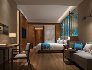 94-酒店客房/单间标间MAX模型酒店客房/单间标间场景模型