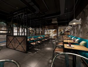 20-餐厅/自助餐厅/火锅店/MAX模型餐厅/自助餐厅/火锅店场景模型