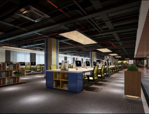 14-办公室MAX模型/办公大厅场景模型