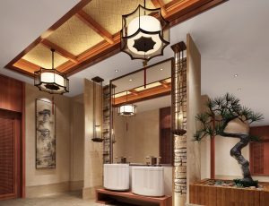 08-酒店卫生间MAX模型/公共卫生间场景模型