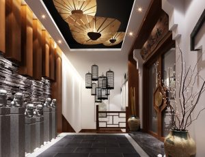 06-走廊/电梯间MAX模型/过道/电梯间场景模型