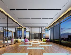 21-健身房MAX模型/健身房场景模型