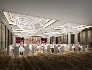 02-宴会厅MAX模型/公装工装宴会厅/宴会厅场景模型