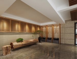 09-走廊/电梯间MAX模型/过道/电梯间场景模型