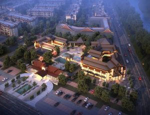 [02]鸟瞰建筑效果图模型/室外鸟瞰建筑MAX模型